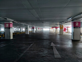 underground parking garage