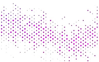 Light Purple vector background with bubbles.