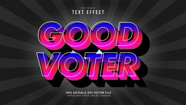 Good Voter Text effect