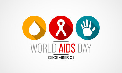 Vector illustration on the theme of World AIDS day observed each year on December 1st across the globe.