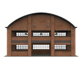 Storage Warehouse Building Isolated