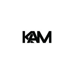 kam letter original monogram logo design © ahmad ayub prayitno