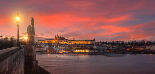 Fototapeta premium Prague from the Old town bridge