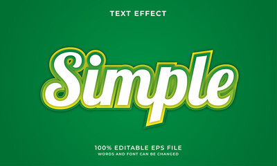 Simple text style with gradient - Editable text effect