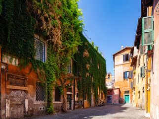 Street scene in Rome, Italy.