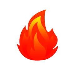 Vector graphics of fire. flammable