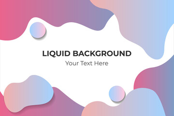 Vector Fluid Liquid Background With 3D Purple Color. Good For Banner, Poster, Web, Presentation