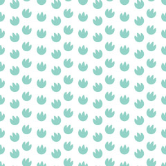 Dinosaur seamless pattern vector Dinosaur paw and bone digital paper Design kids Boy clipart Illustration, patch, fabric