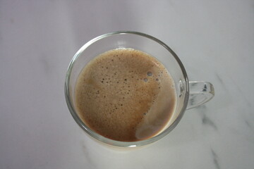 cup of coffee with milk