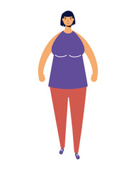 young woman female avatar character