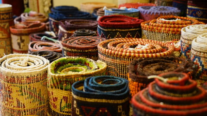 Beautiful carpets in eastern old town shop