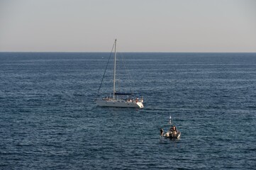 Naklejka premium The Mediterranean sea off the coast of Orihuela Costa. Spain