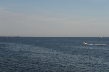 The Mediterranean sea off the coast of Orihuela Costa. Spain