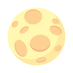 full moon night satellite icon