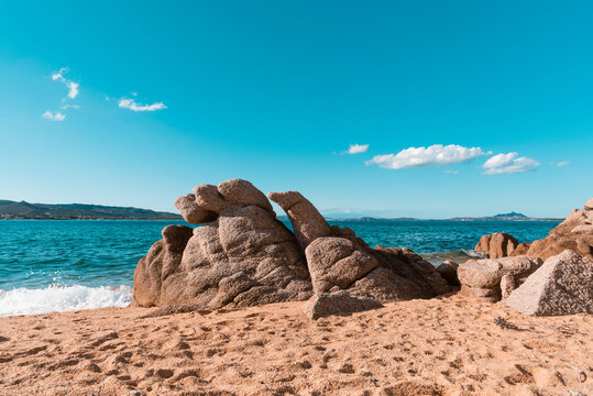 Cala Ginepro beach in Sardinia, Italy