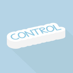 control, management concept - vector illustration