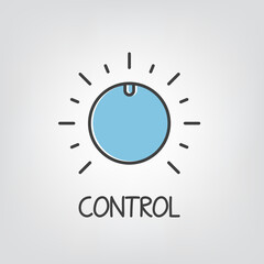 control, management concept - vector illustration