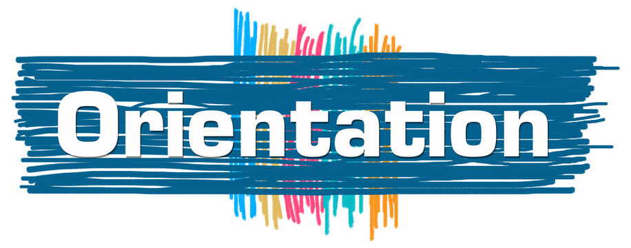 Orientation Blue Colorful Painting Lines Horizontal 