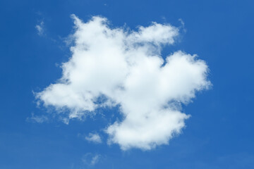 Beautiful white clouds in the blue sky