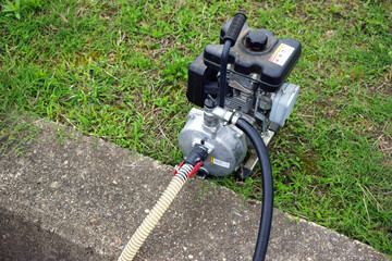 農業用水の取水ポンプ