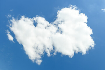 Beautiful white clouds in the blue sky