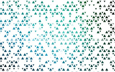 Light Blue, Green vector backdrop with lines, triangles.
