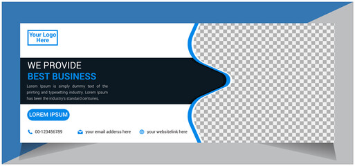 Modern Business Facebook Cover Design, Facebook Banner template Design, Web Banner Social Media Design Template