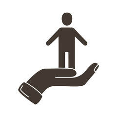 hand human lifting human figure silhouette silhouette style icon