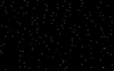 Dark BLUE vector template with sky stars.