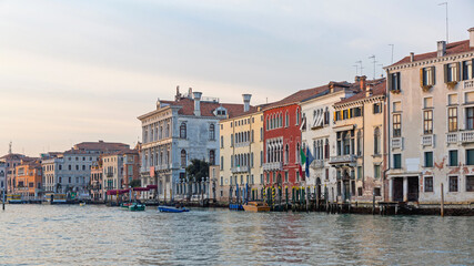 Grand Canal Buildings Venice Italy