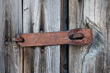 Rusty Door Latch and Lock