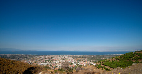 Fototapeta na wymiar View of the city, sea and sky, Izmir, Turkey