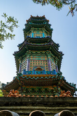 Fototapeta premium The Huacheng Pavilion in the Summer Palace, Beijing, China
