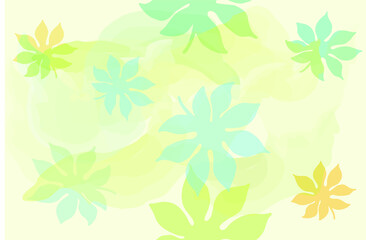 Artistic background of leaf concept, in watercolor style. vector EPS 10