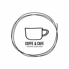  Coffee labels ,Coffee retro emblems