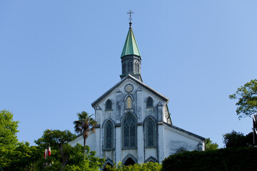 新緑の大浦天主堂