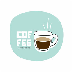 Coffee cup logo and Coffee symbol