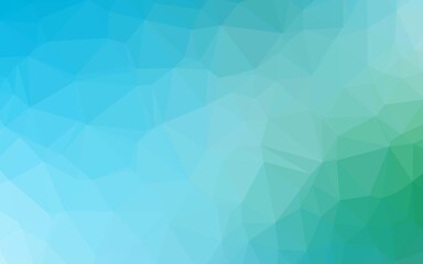 Light Blue, Green vector triangle mosaic texture.