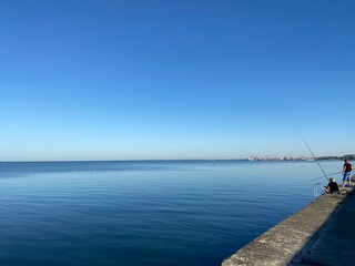 Obraz premium fishing boat on the sea