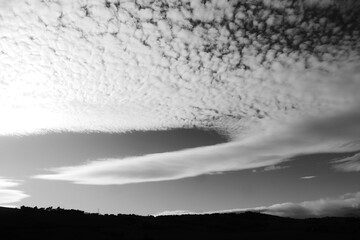 nuvole in bianco e nero