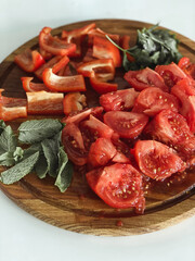 tomatoes and pepper