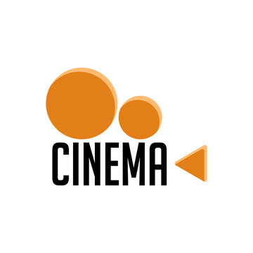 cinema logo modern design concept