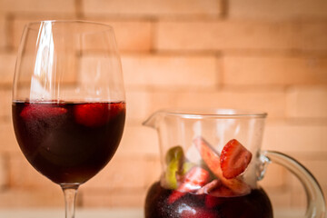 Sangria e taça