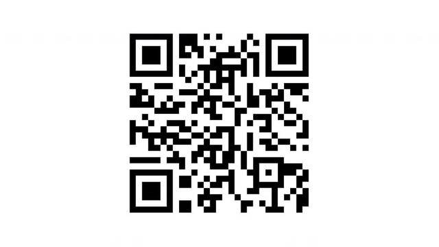 seamless looping animation of electronic qr code scanner process with red laser. fast changing labels digits and concept of business