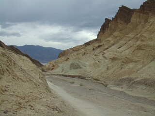 Zabriskie Point, Death Valley, California, USA - amazing rock formations in Death Valley