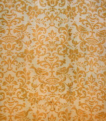 Authentic Antique Damask Fabric
