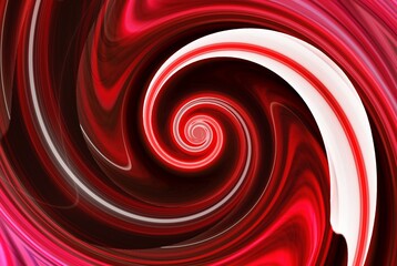 spectacular spiral in shades of red and pink