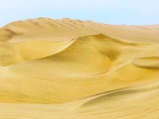 yellow desert sand dunes