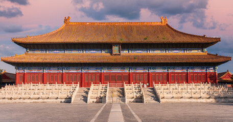 The main building in the Imperial Ancestral Temple, Beijing, China