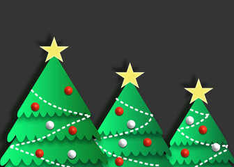 christmas tree decoration vector